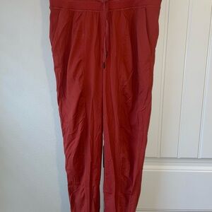 Lululemon Athletica Red Track Pants(Dance Studio Joggers)